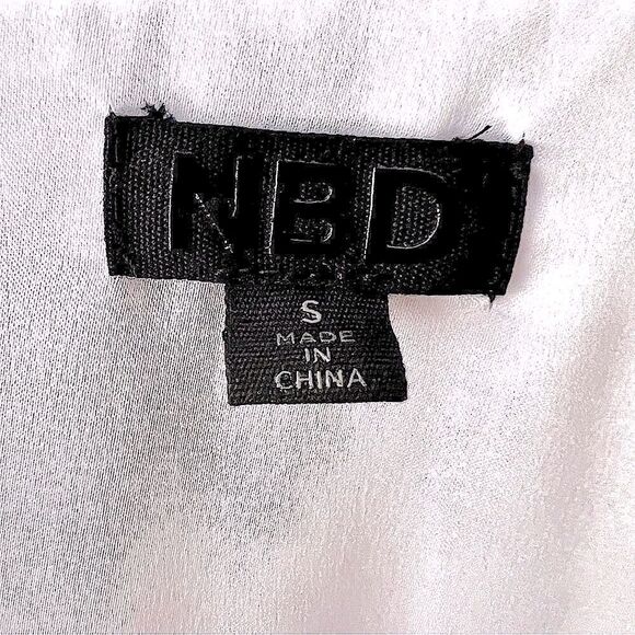 Revolve NBD White Ruffle Blouse Maraschino Top in Cherry Dot NWOT S - Picture 7 of 15